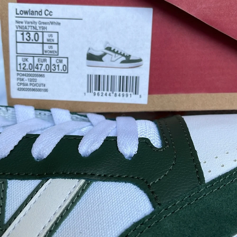 Vans Men’s Lowland Cc
New Varsity Green/White
VN0A7TNLY9H
Sneakers - Picture 16 of 16